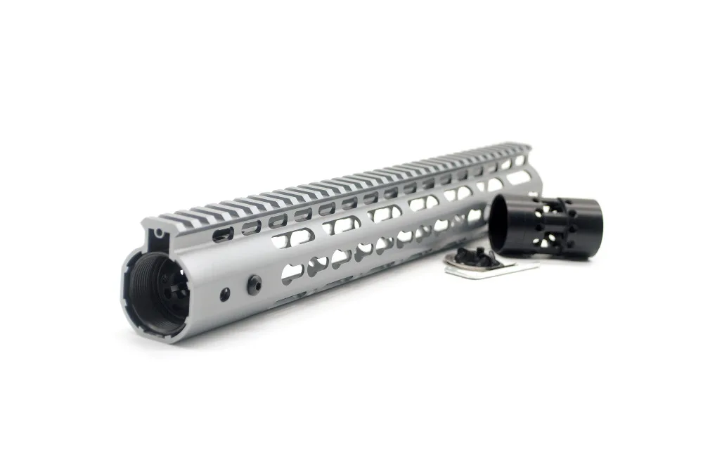Высокое качество бесплатно поплавок серый 13 5 дюйма Длина Keymod Handguard для M16 AR 15 M4|free