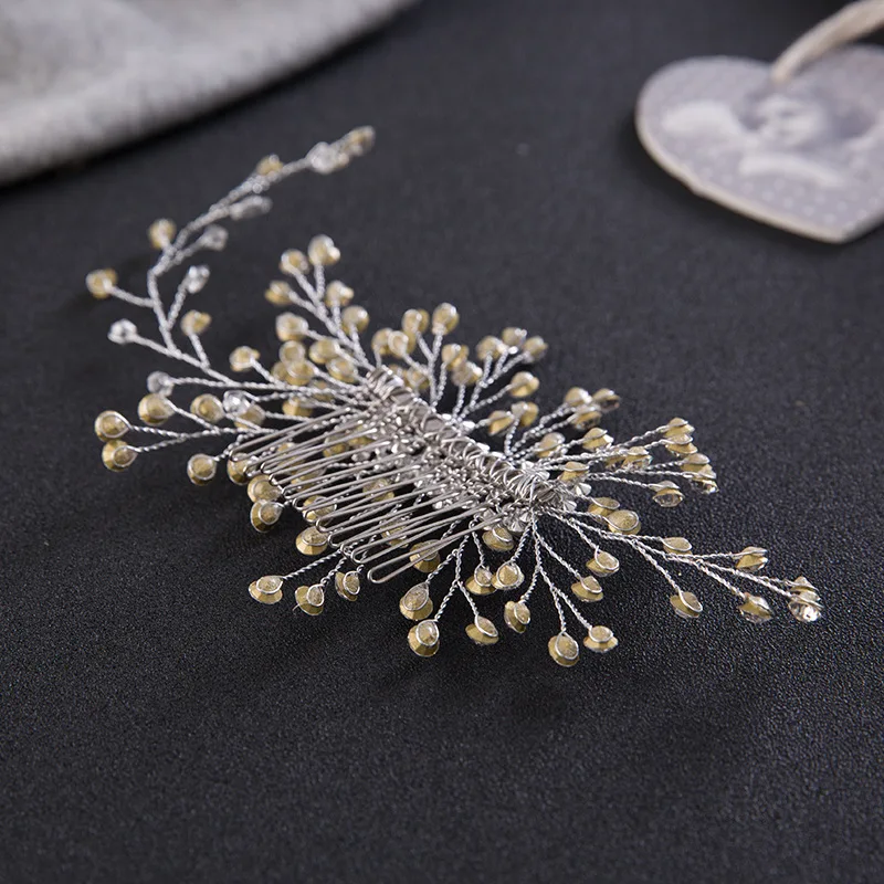 Гребень для волос серебристый в стиле арт деко|bridal headpiece|wedding hair combhair comb bridal |