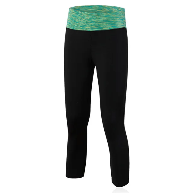 Pants-Green 2 шт. быстросохнущая Йога набор спортивная одежда для бега Компрессионные Шорты Колготки женская футболка спортивный костюм для женщин - Цвет: Pants-Green