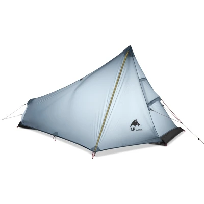 3F UL GEAR одноместная палатка 15D нейлоновая с силиконовым покрытием, бесшумная палатка, Ультралегкая палатка для кемпинга, 3 сезона, профессиональная 740 г - Цвет: Gray