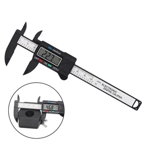 Цифровой штангенциркуль, Электронный микрометр из углеродного волокна с ЖК дисплеем, 100 мм, 3,94 дюйма, измерительные инструменты