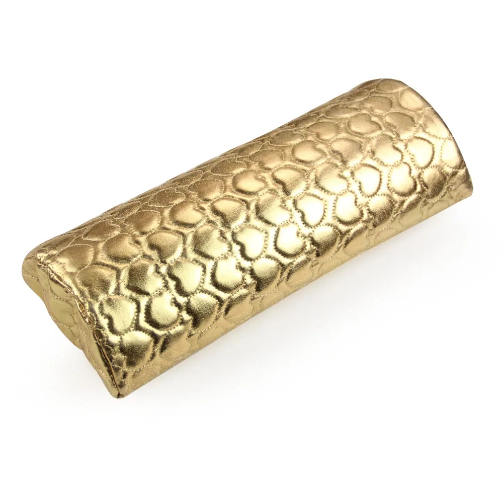 Gold Nail Art Ручная подставка для маникюрный спонж держатель подушки мягкая подставка для рук дизайн ногтей стол для маникюра 4 цвета держатель лака для ногтей - Цвет: Gold