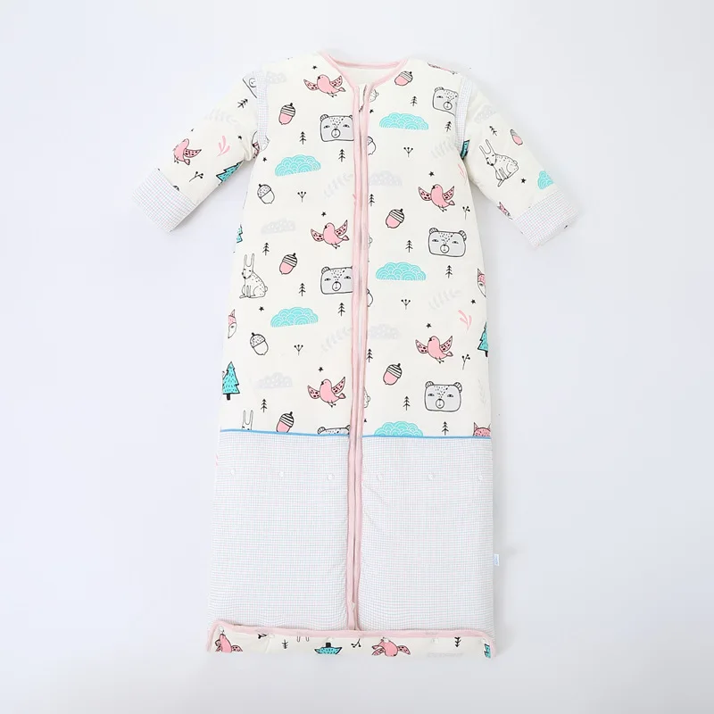 Хлопок Детские спальные мешки осень зима утолщение детский спальный мешок анти