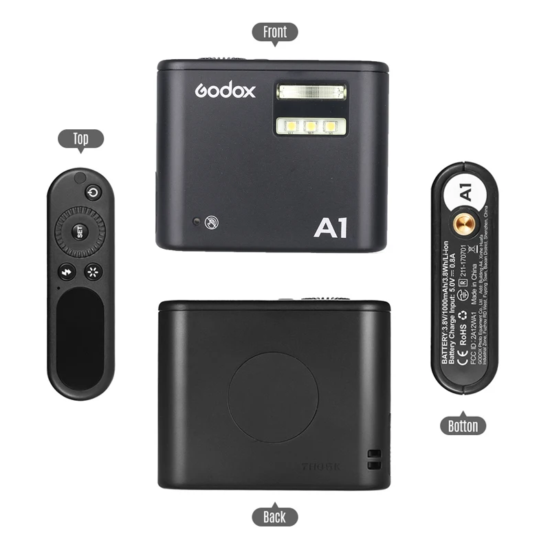 Godox A1 смартфон Вспышка Speedlite 2,4 г Беспроводной Системы триггер Управление при постоянном светодиодный светильник для iPhone 6S 7 plus