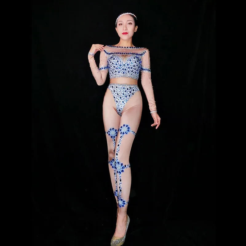 Женский комбинезон с принтом кристаллами | Женская одежда