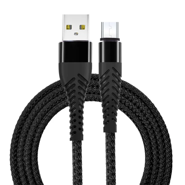 Black NOHON Micro USB кабель высокопрочный кабель для быстрой зарядки 1 м 2 м 3 м для samsung Xiaomi huawei LG Android мобильный телефон синхронизация данных провод - Цвет: Black