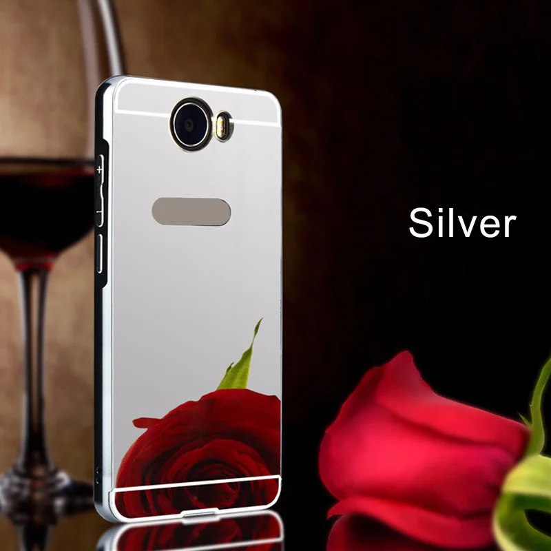 Для Huawei Y5 II Алюминий металлический корпус зеркала ультра тонкий жесткий защитный