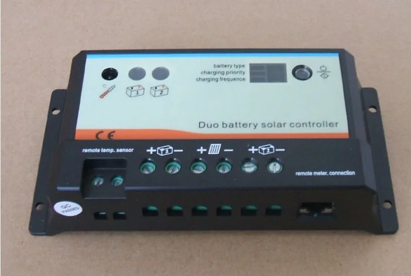 12 В/24 В 10 А Двойной аккумулятор регулятор заряда Ампер Дуо два аккумулятора