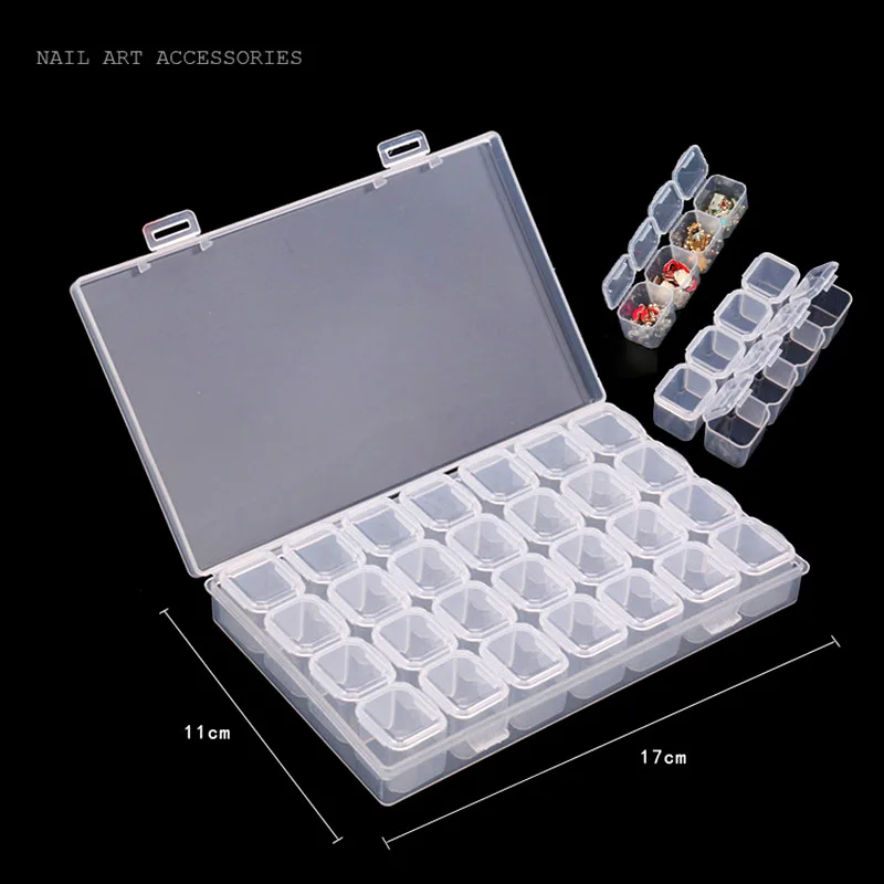 28 Slots Plastic Adjustable Tablet Medicine Box Organizer Storage Pill Jewelry Showing Shelf FM88 |