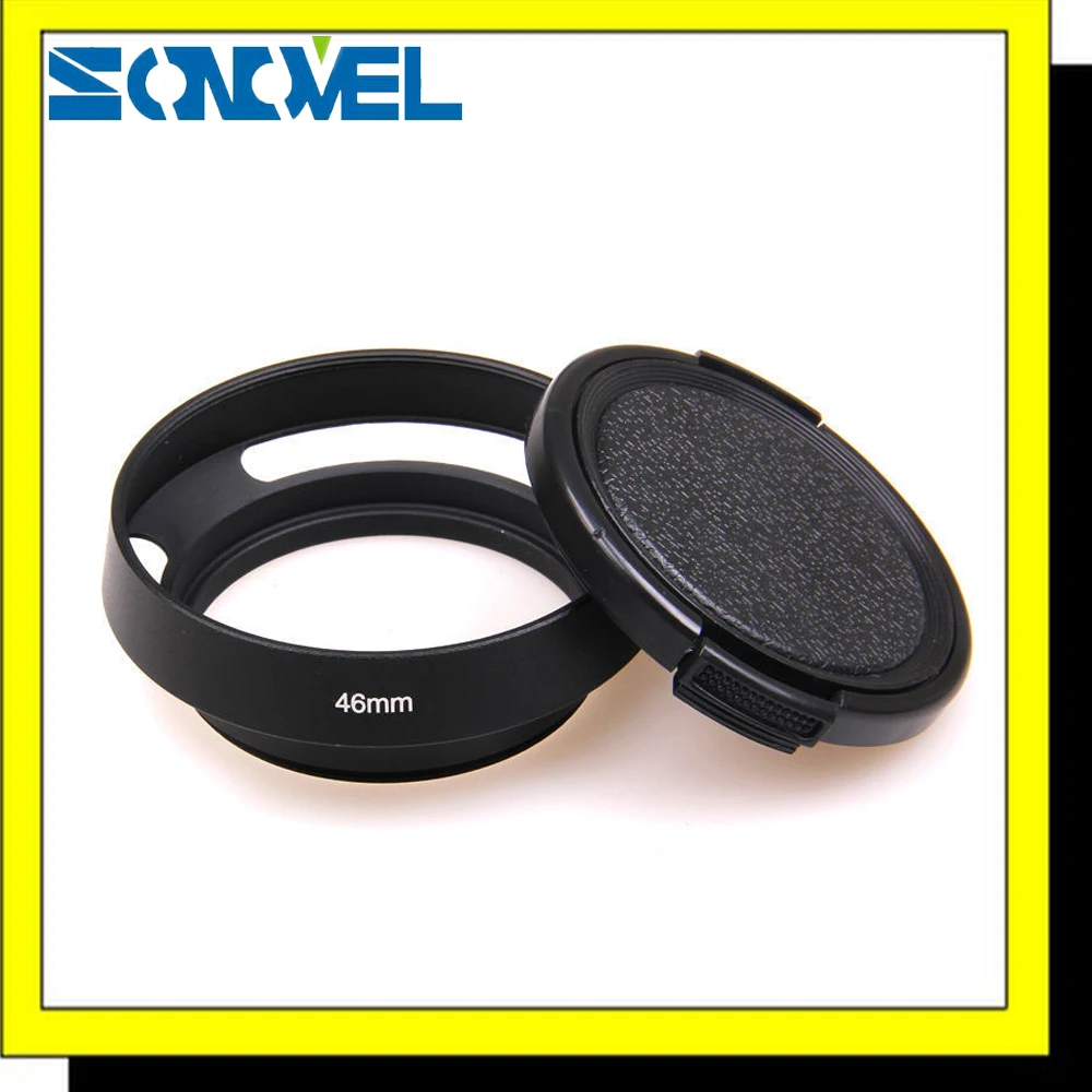 46 мм металлическая наклонная бленда объектива + крышка для Leica M Contax Fujifilm Zeiss Olympus