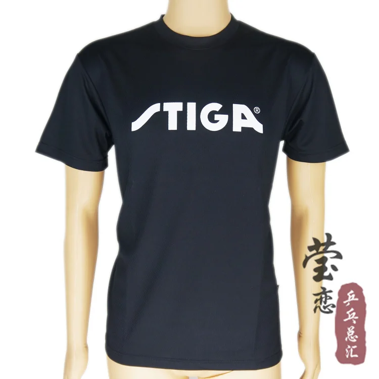 Оригинальная блузка с коротким рукавом для настольного тенниса stiga футболка