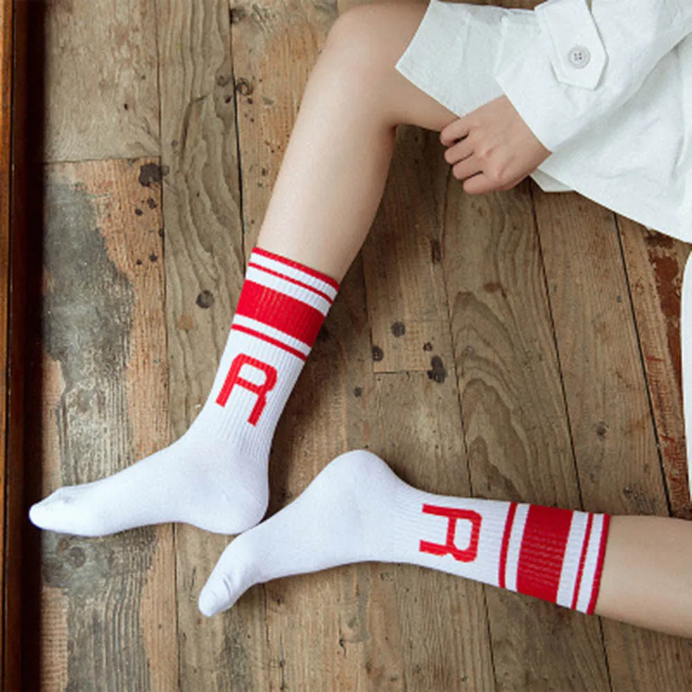 SAGACE спортивные носки высокие без пятки женские полосатые для кемпинга