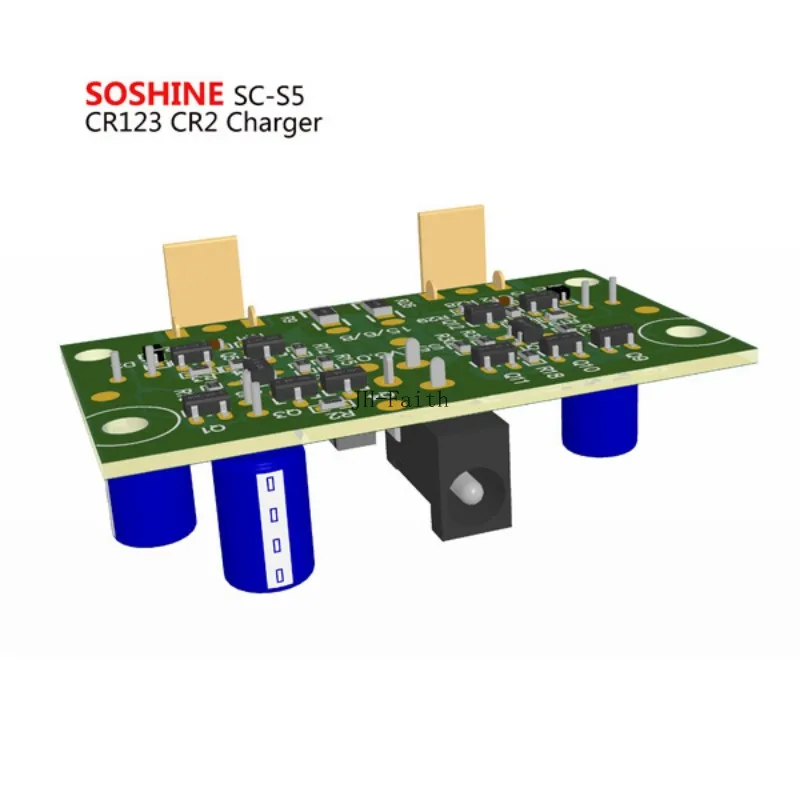 Зарядное устройство для литиевых батарей Soshine S5 2 слота CR2 CR123A 16340 17355 входное