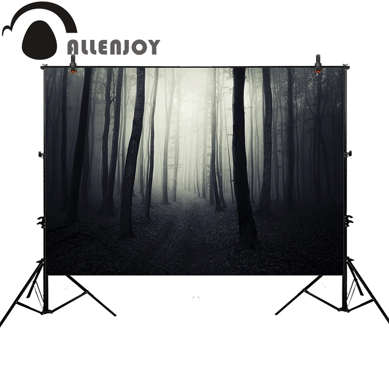 Allenjoy фон для фотосъемки Хэллоуин ужас лес боке дерево профессиональная