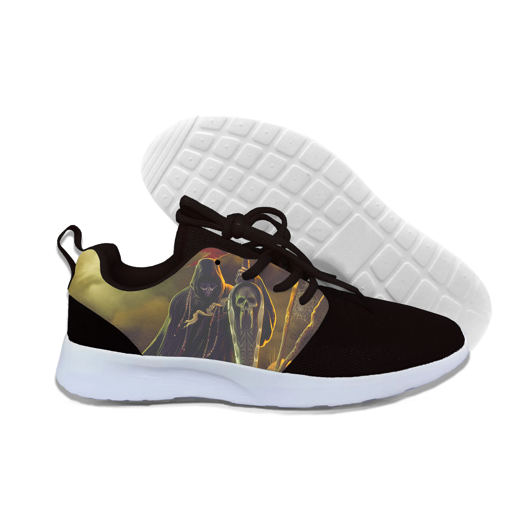 2019 hot fashion grim Reaper Skull 3D casual shoes for men/women high quality Harajuku printing Sneakers | Обувь