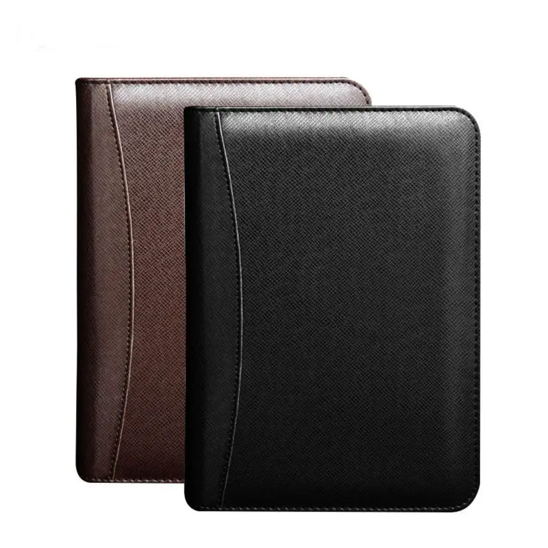 Кожаный ежедневник на молнии А5/25 к для путешествий офиса ежедневника