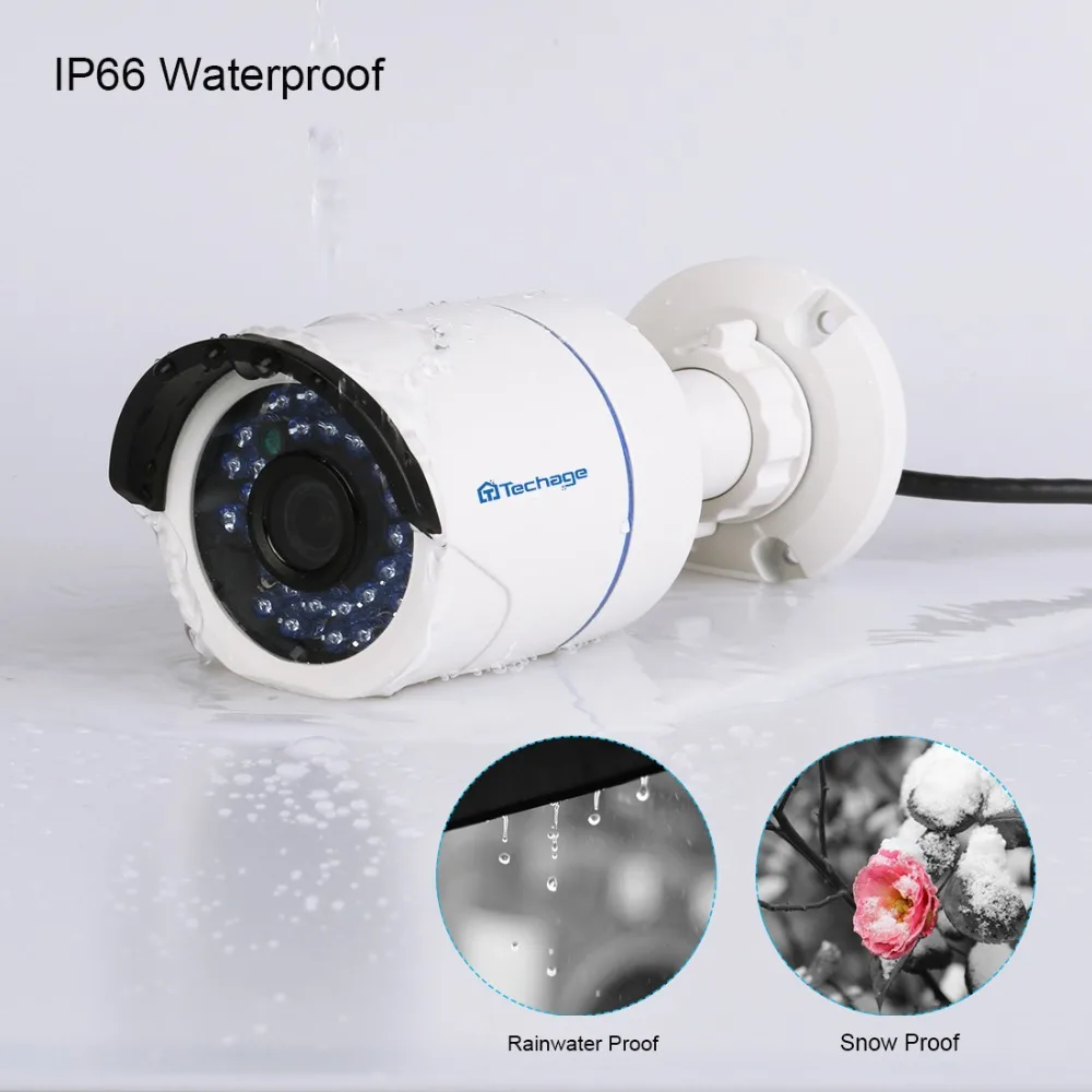 Techage Yoosee APP P2P 1080P Wi Fi 2MP SD карта Запись Беспроводная охранная Камера