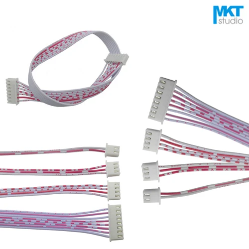 

100Pcs 40cm Double XH2.54 Header AWG26 Red White Wire Cable 11P 12P