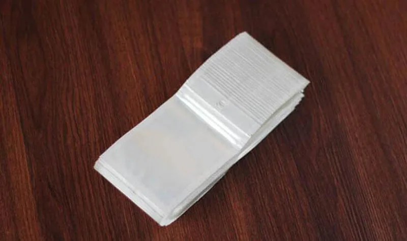 9 см * 15 белый/прозрачный саморегулирующийся пластиковый пакет для розничной