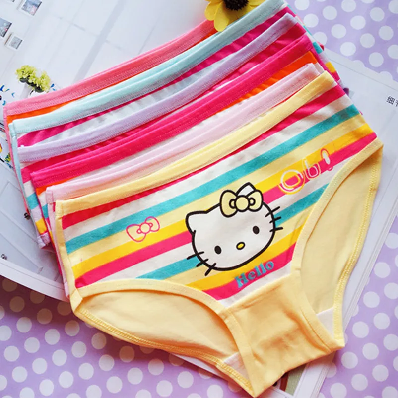 4 шт./лот Детские хлопковые трусы для девочек|girls underwear briefs panties|panties childkids girl |