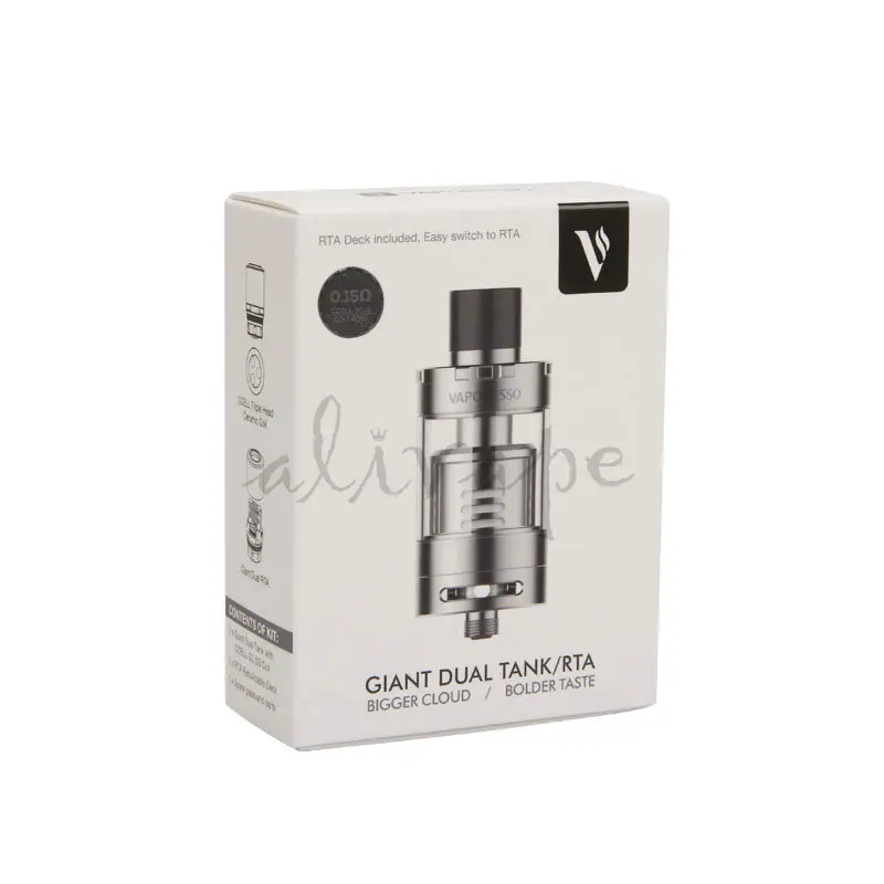 Оригинальный испаритель Vaporesso Giant Dual Tank 1 ~ 3 шт./лот атомайзер 4 мл со сменной