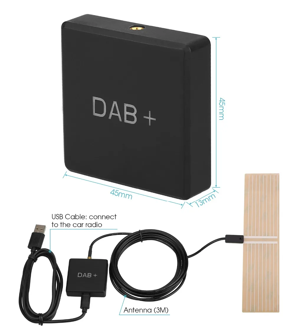 Тыква DAB + Цифровая радио коробка с сенсорным управлением для тыквы автомобильный