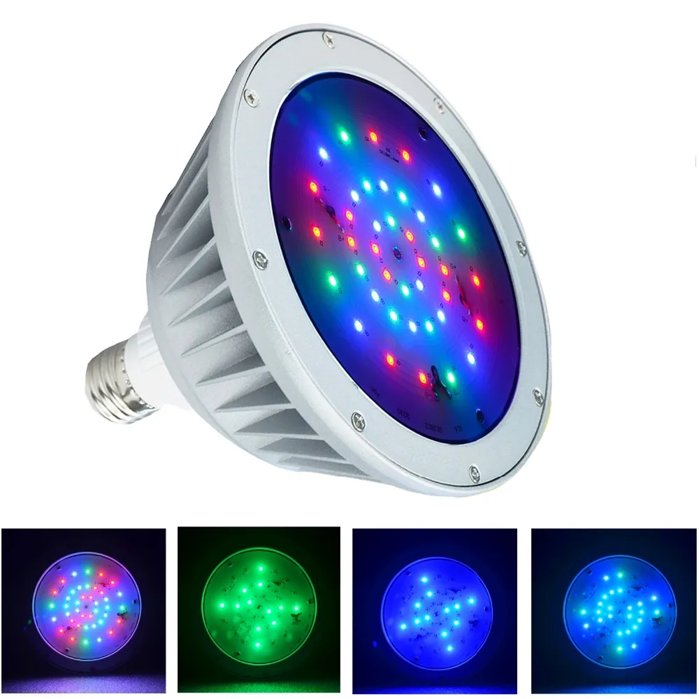 Светодиодный светильник для бассейна 120 В IP65 водонепроницаемый наружный RGB свет