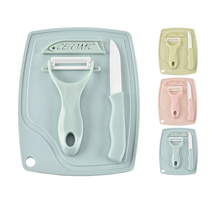 HS040 кухонный инструмент керамический нож для фруктов разделочная доска