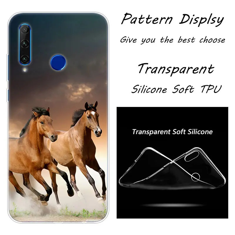 Мягкий силиконовый чехол для телефона Hot Horse Running для huawei Honor 20 20i 10 9 8 Lite 8X 8C 8A 8S 7S 7A Pro View 20 Модный чехол