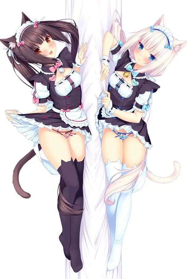 Игра Nekopara Chocola ваниль обнимающая Подушка Наволочка Чехол Сексуальная подушка
