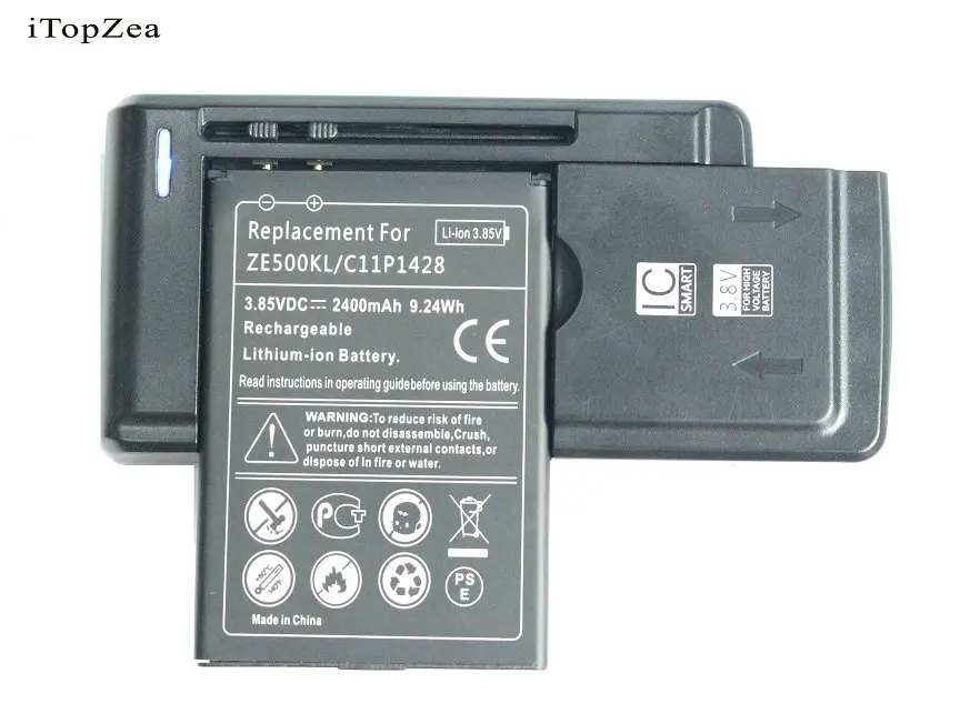 ITopZea 2400mAh / 9.24Wh C11P1428 сменный аккумулятор + универсальное зарядное устройство для