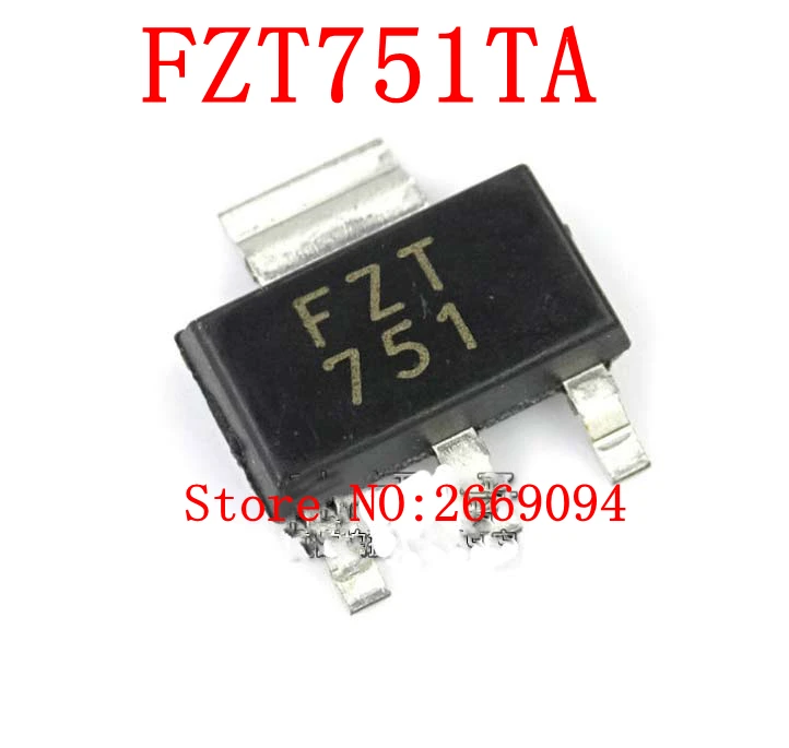 Бесплатная доставка 10 шт./лот FZT751TA FZT751 SOT223 Новый оригинал