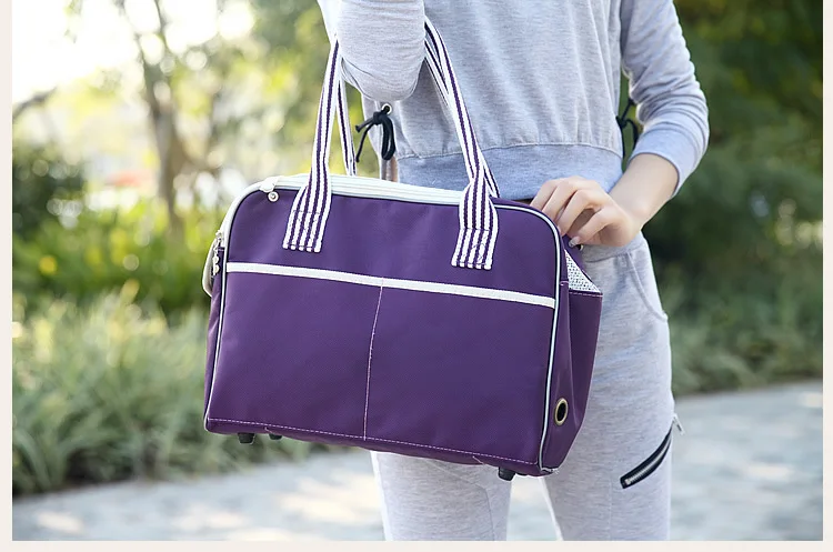 Сумка-переноска для собак сумка на плечо маленьких модная повседневная Складная