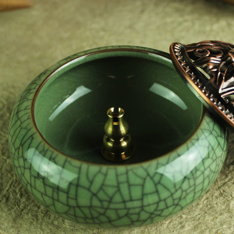 High Quality Brass Incense Burner Holder For Stick Coil Bottle Gourd Shaped Copper | Дом и сад