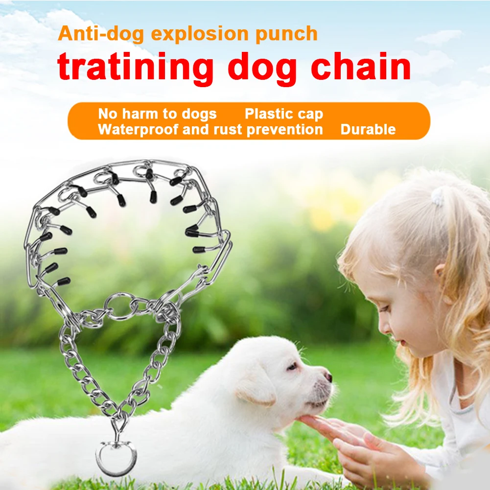 Прогулки безопасности инструмент железные цепи собака дроссель воротник