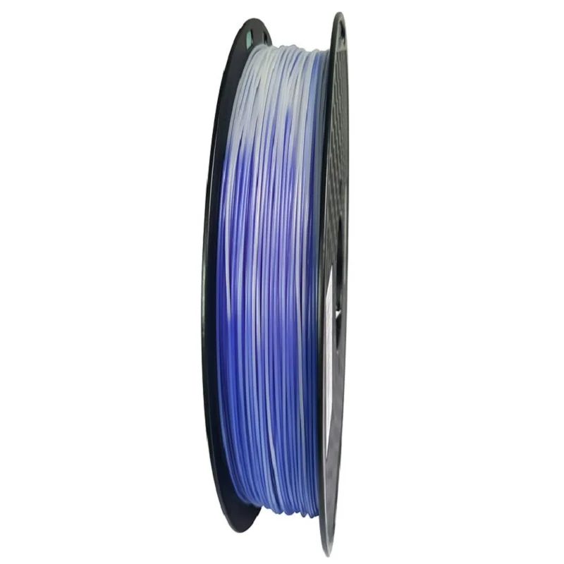 3d printer filament color change pla 1.75mm 0.5kg blue red purple voilet green to white changing printing materials 500g | Компьютеры и