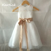 new flower girl dresses for wedding little girls kidschildren dress lace crepe keyhole party pageant communion dress