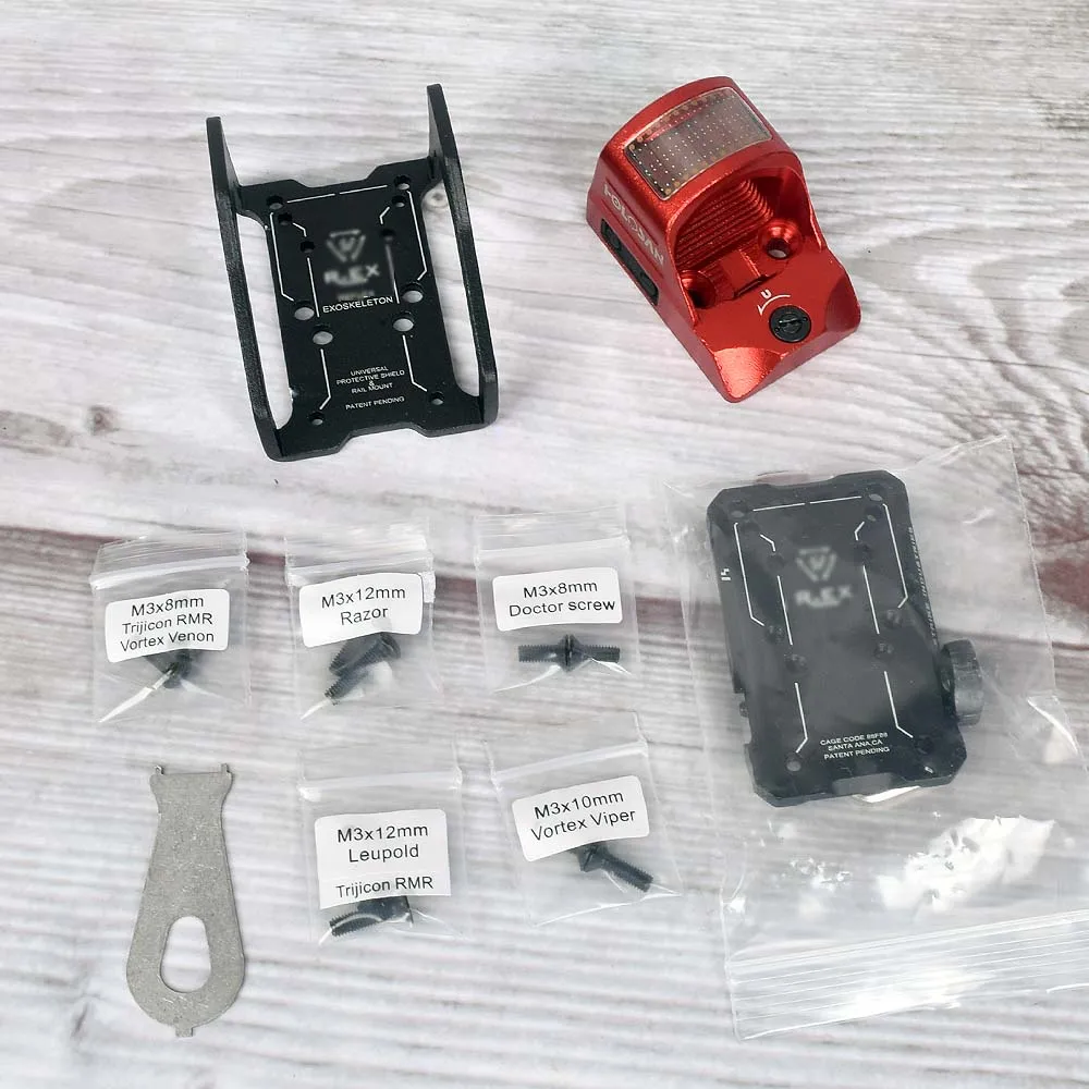 Солнечный Красный точечный прицел Trijicon RMR Docter голографический прицел с креплениями для 20 мм рельсы для страйкбола