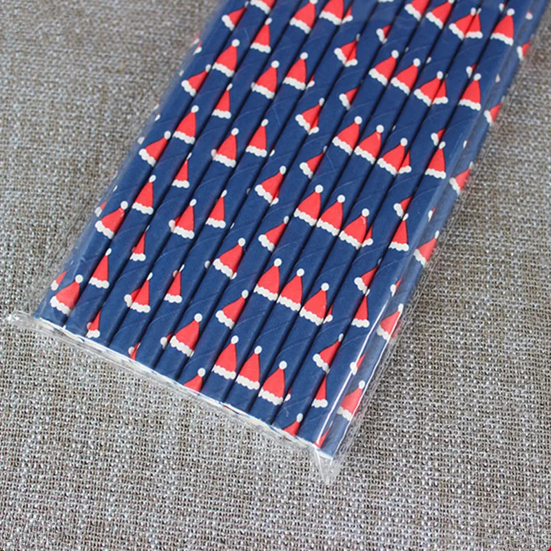 25 шт. бумажная Солома для рождественских украшений|straw for drinks|straws weddingstraw hat |