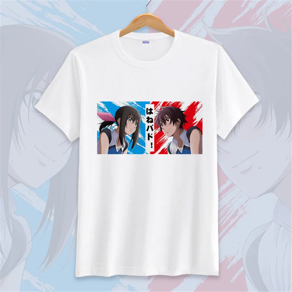 Новый аниме Hanebado! Костюмы для косплея Hanesaki Ayano Riko Izumi Базовая футболка с принтом