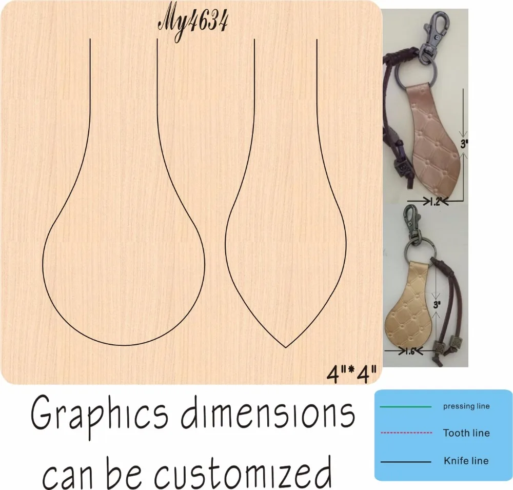 

Брелок 4 новая деревянная форма для скрапбукинга Thickness-15.8mm