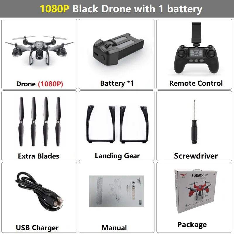 Set7 1080P Black 1B LAUMOX S30W gps Дрон динамический Дрон FPV Дрон с широкоугольной камерой 1080P Профессиональный Радиоуправляемый квадрокоптер Дрон VS X8 Pro X8pro - Цвет: Set7 1080P Black 1B