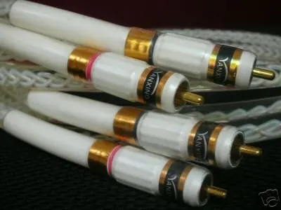 Чистый серебристый трубный усилитель звука CD RCA соединительный кабель|cable cd|cable