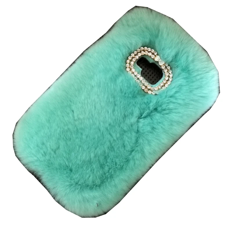 Case For Samsung Galaxy A3 A5 A7 2017 Luxury Rabbit Hair Coque Cover Fur Rhinestone Bling Funda Carcasas Capa Lady Winter Skin |
