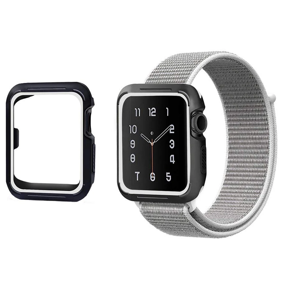 Спортивная петля ремешок для apple watch 42 мм 38 и нержавеющая сталь металлический
