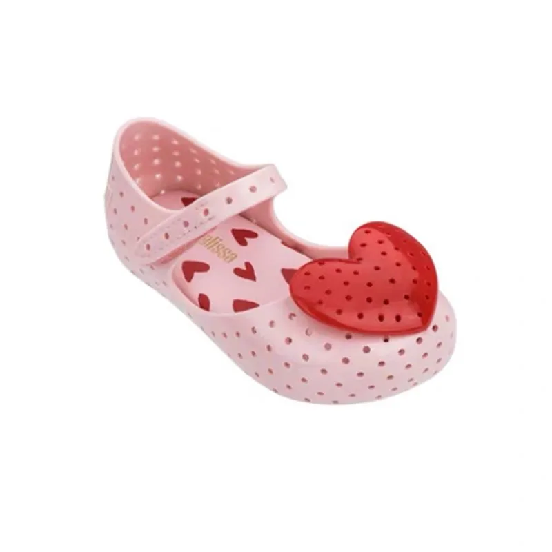 pink Наряд для родителей и ребенка обувь Melissa Девушка желе детские сандалии, босоножки Melissa/Детские сандалии, пляжная обувь на нескользящей подошве - Цвет: pink