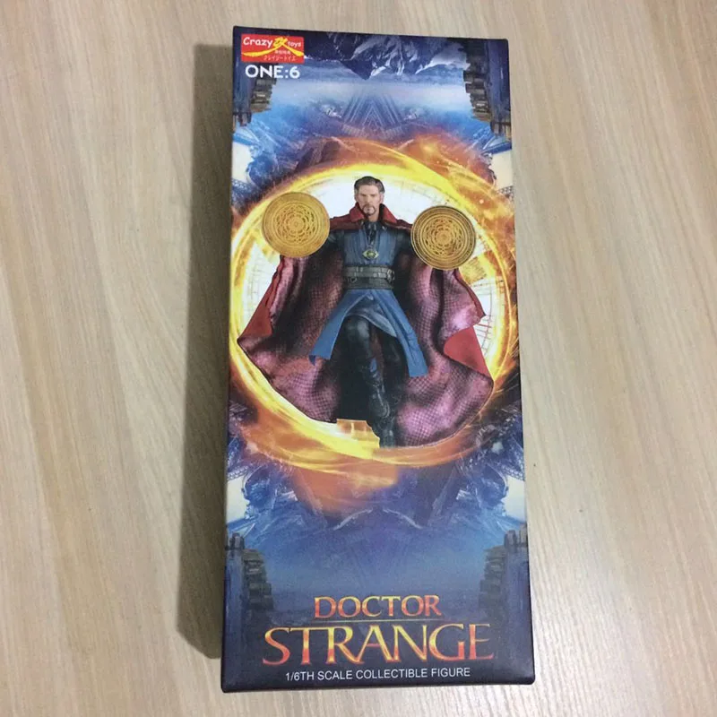 Доктор Стрэндж Сумасшедшие игрушки фигурка 1/6 масштаб окрашенная фигурка Боевая версия Доктор Стрэндж статуя ПВХ фигурка аниме - Цвет: B Original Box