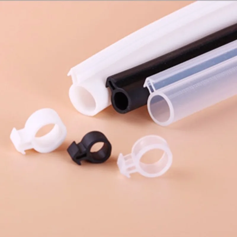 

10m O Type Plastic Steel Door Window Sealing Strip Silicon Rubber door window seal Draft Stopper Hollow Bulb Barb Tubular Gasket