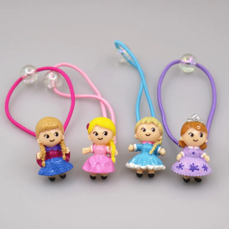 Новое поступление, модные резинки для волос, цветочные аксессуары для волос, мультяшная повязка для девочек, карамельный цвет, ручная работа, заколки для принцессы