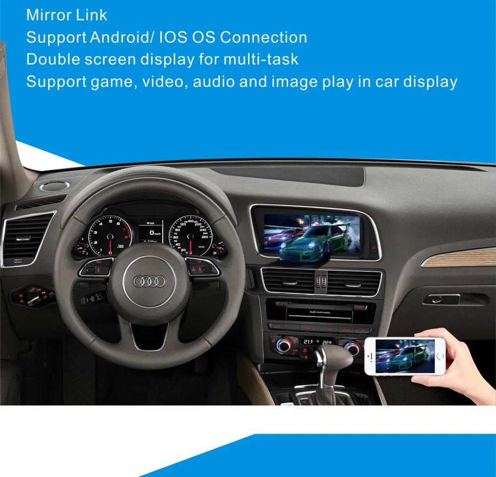 MERRWAY 2012- 8 ''для Audi A6/A6L/A7/S6/S7 Мультимедиа Навигация приборной панели dvd-плеер(только подходит MMI